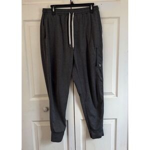 Vuori Ponto Performance Jogger Mens Charcoal Heather Gray DreamKnit Pants Size L